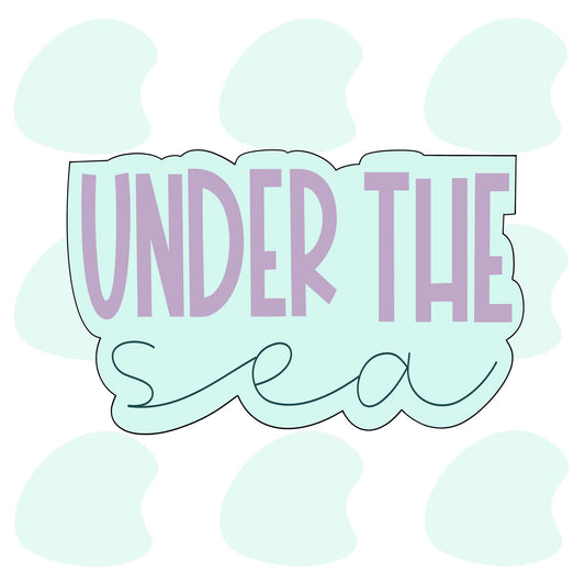 Under The Sea Wide Plaque - Cookie Cutter