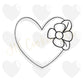 Flower Heart 22 - Cookie Cutter