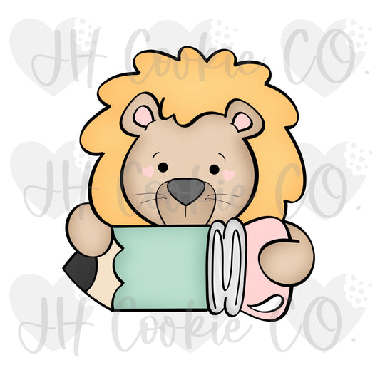 Lion Pencil Plaque (2022) - Cookie Cutter
