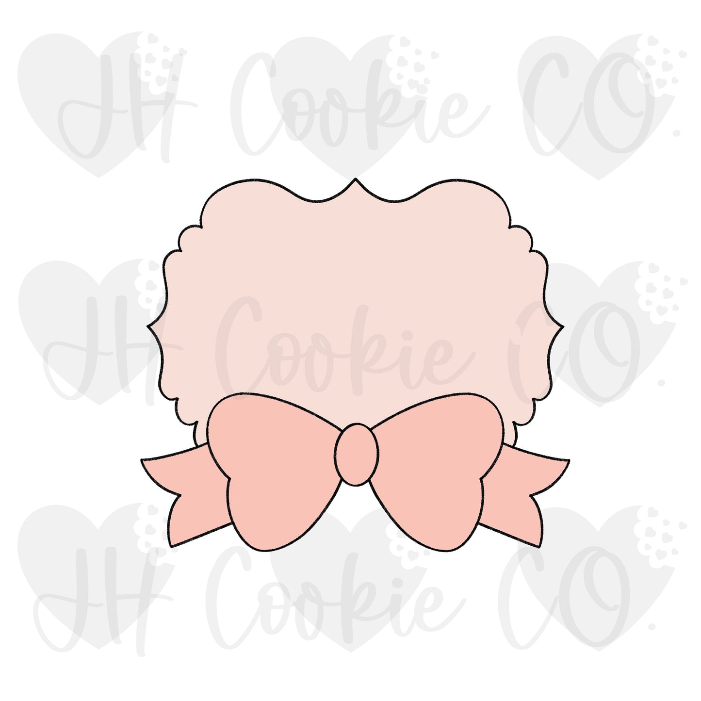 Ace Bow Plaque - Cookie Cutter