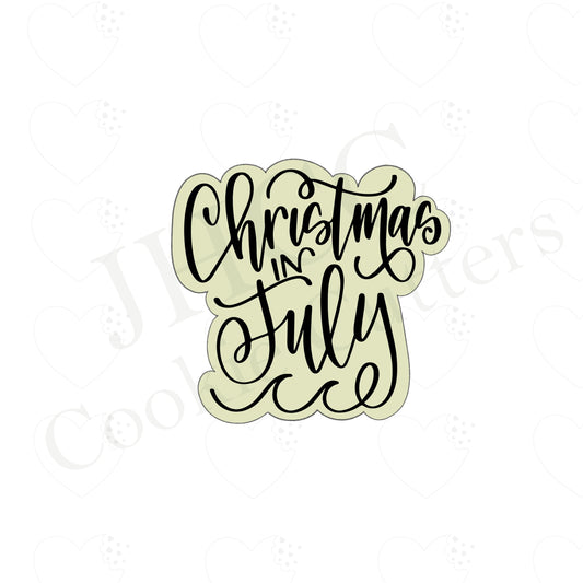 Christmas In July Plaque - Cookie Cutter