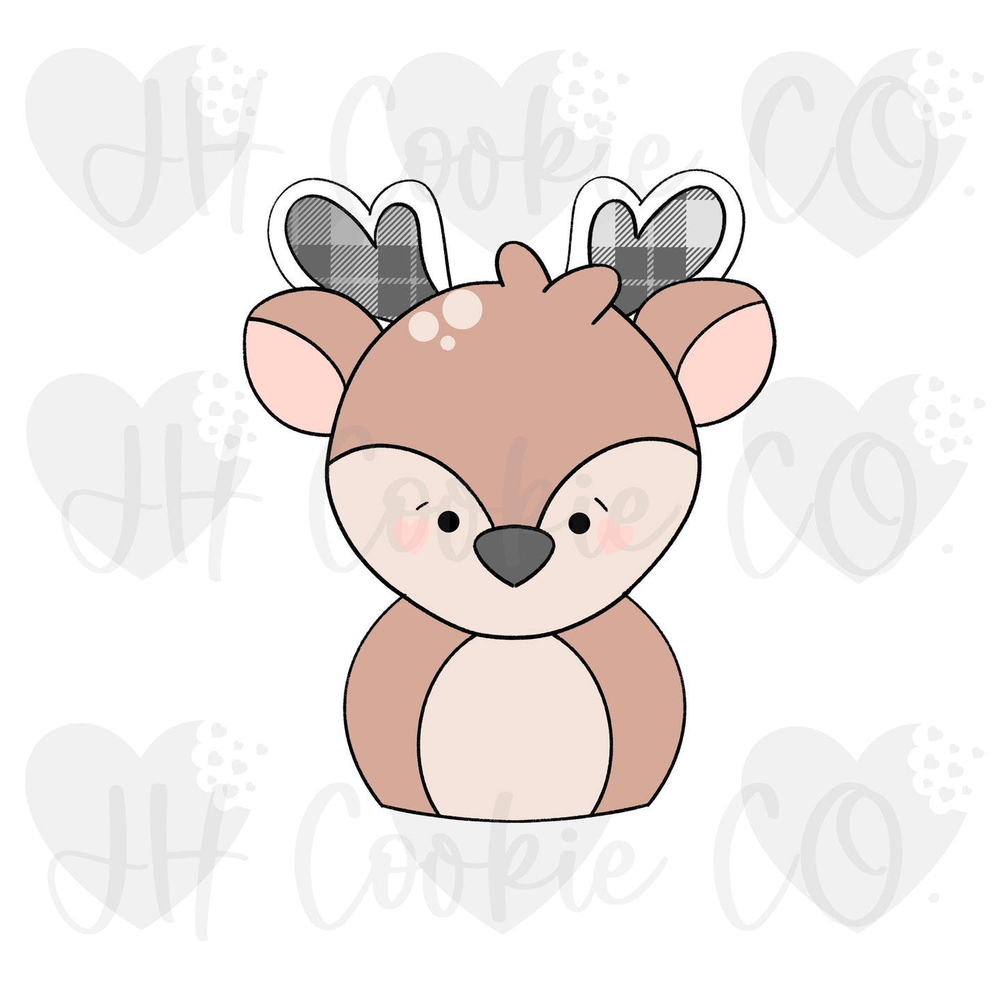 Chubby Reindeer Cutie - Cookie Cutter