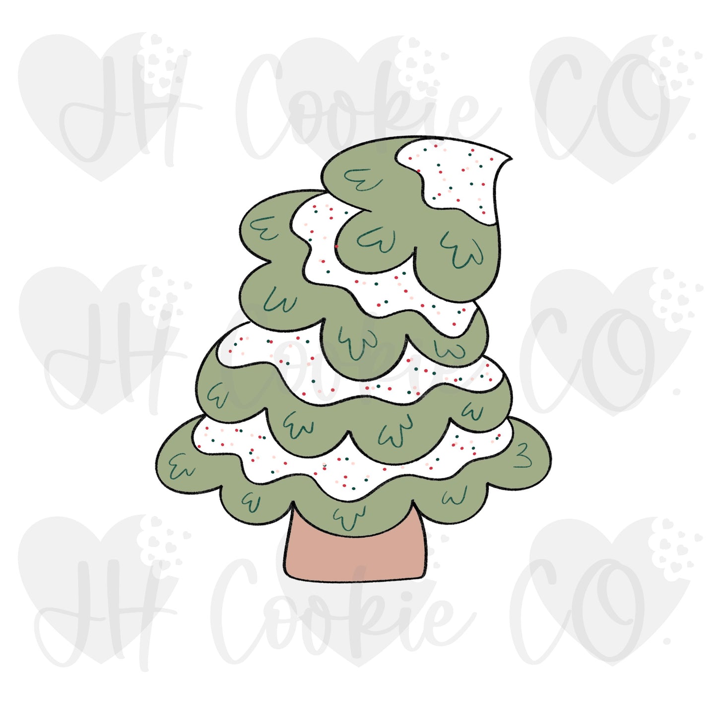Wonky Winter Tree - Cookie Cutter