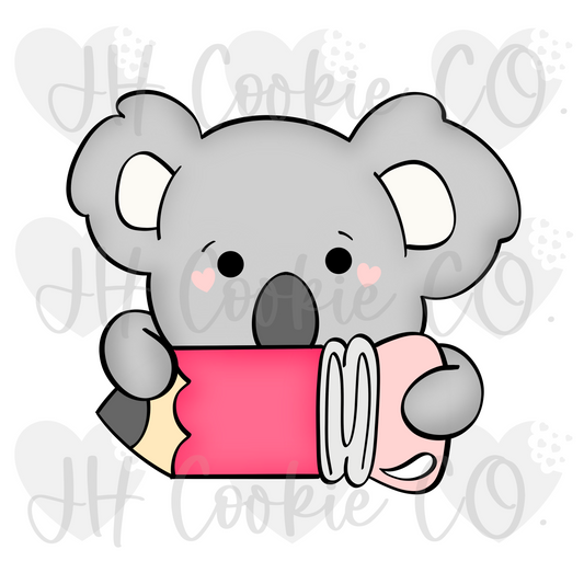 Koala Pencil Plaque (2022) - Cookie Cutter
