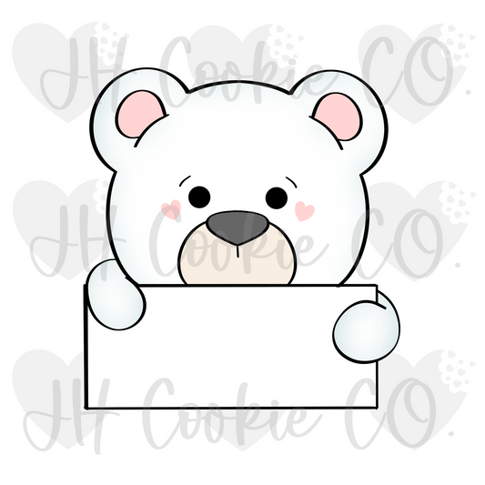 Bear/ Polar Bear Name Plaque (2022) - Cookie Cutter