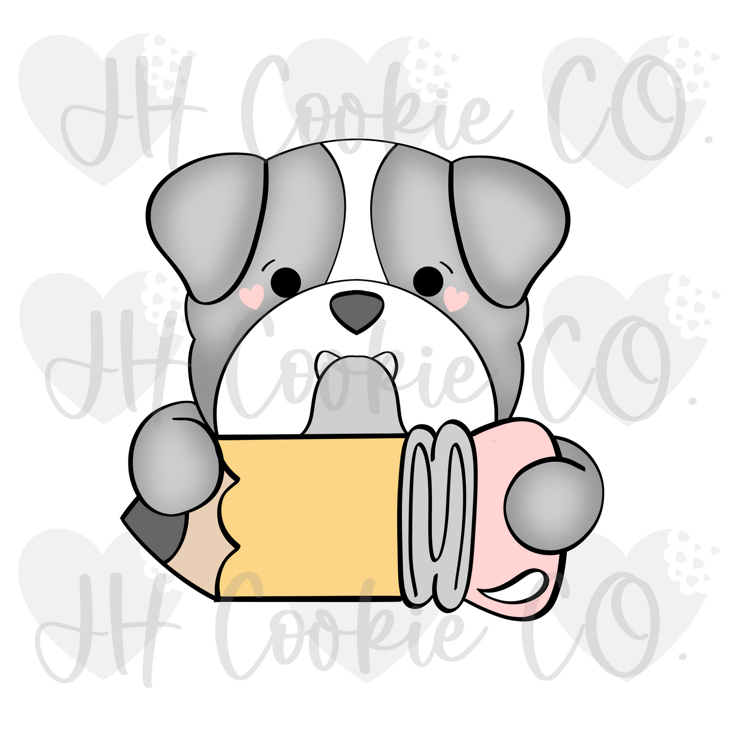 Bulldog Pencil Plaque (2022) - Cookie Cutter