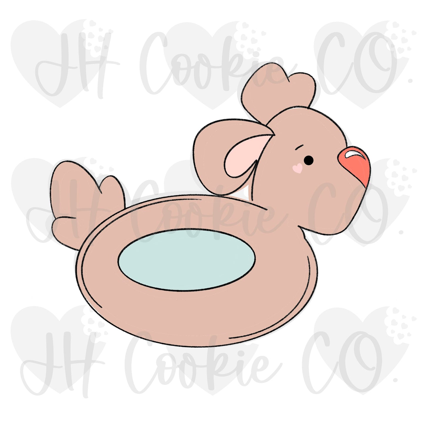 Reindeer Pool Floatie - Cookie Cutter