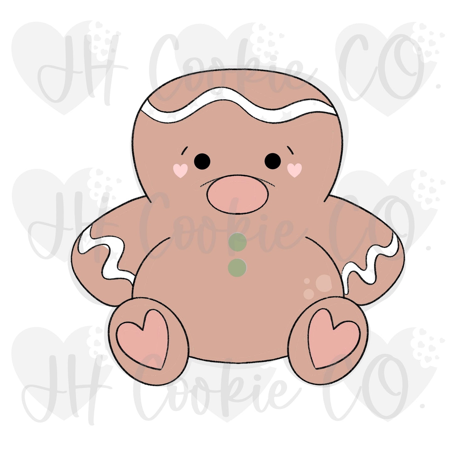 Super Chubby Gingerbread Man - Cookie Cutter