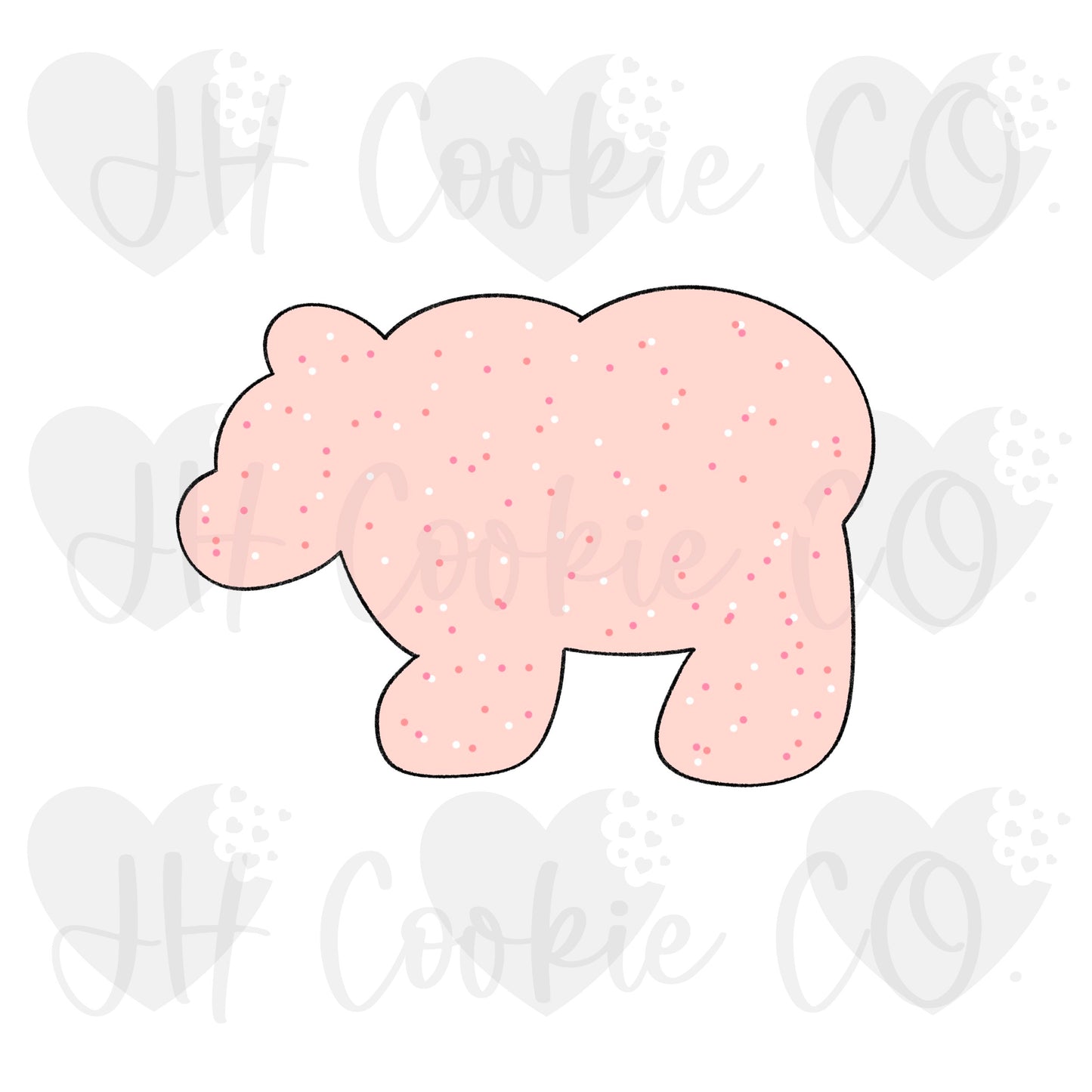 Frosted Bear [frosted animal set] - Cookie Cutter