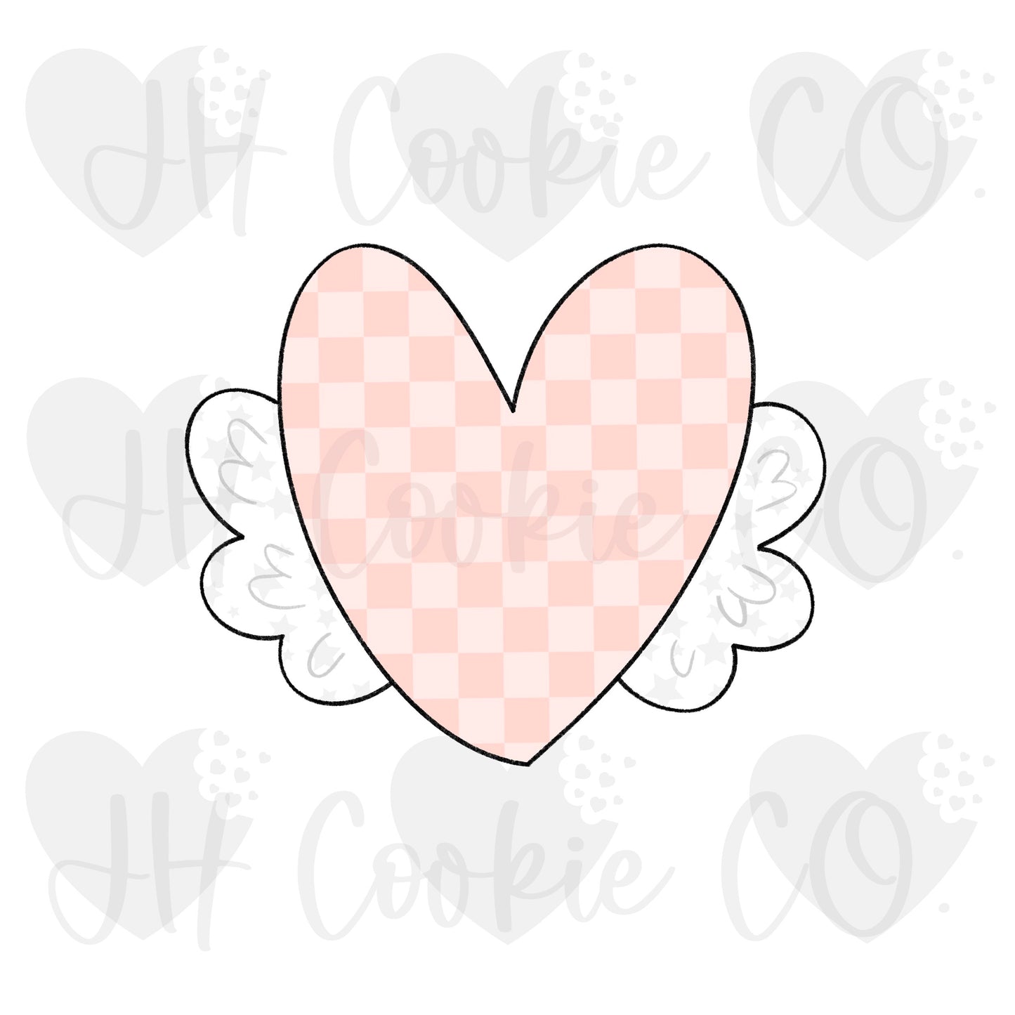 Cupid Heart [valentines day 12 piece set]- Cookie Cutter