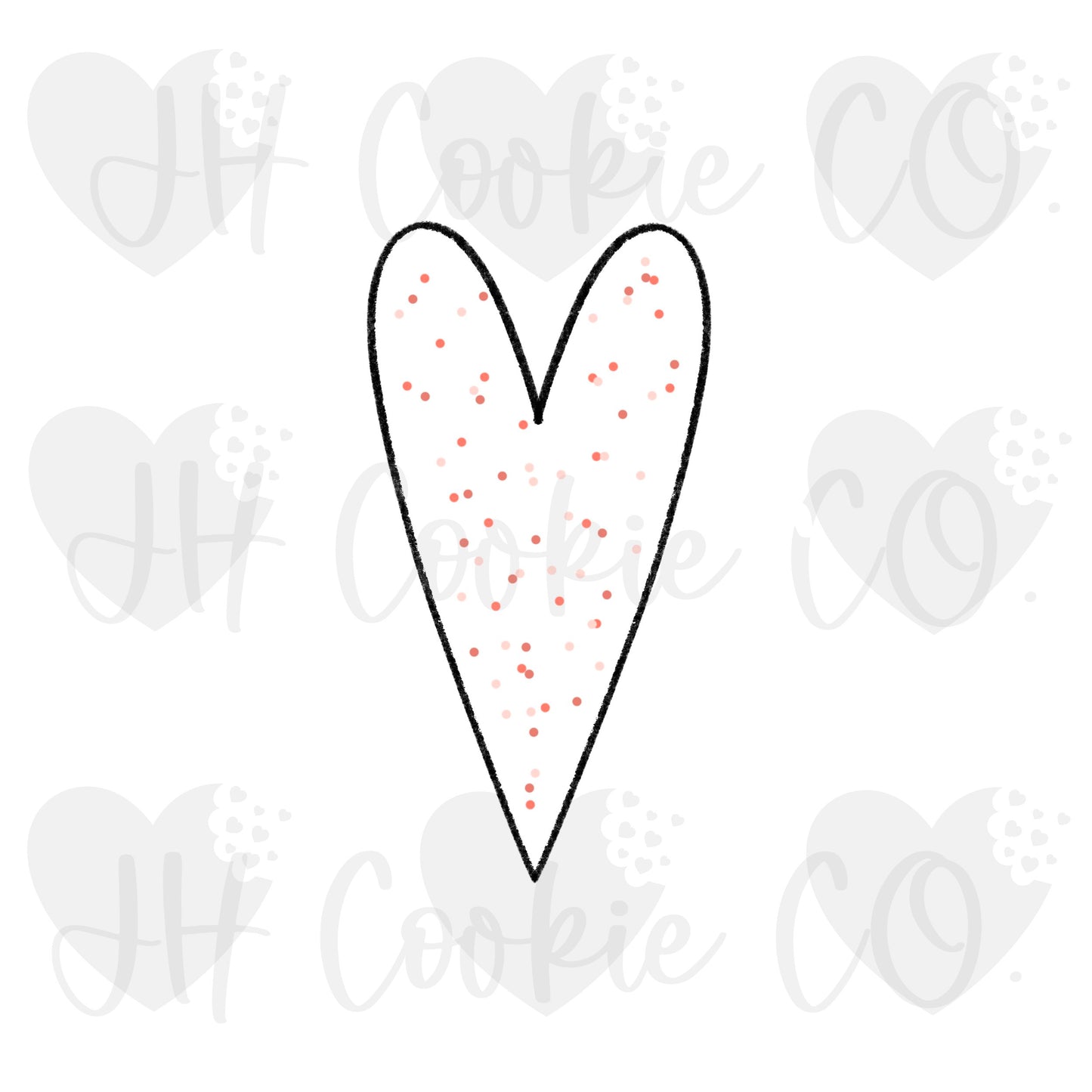 Heart Stick [classic valentines]   -  Cookie Cutter
