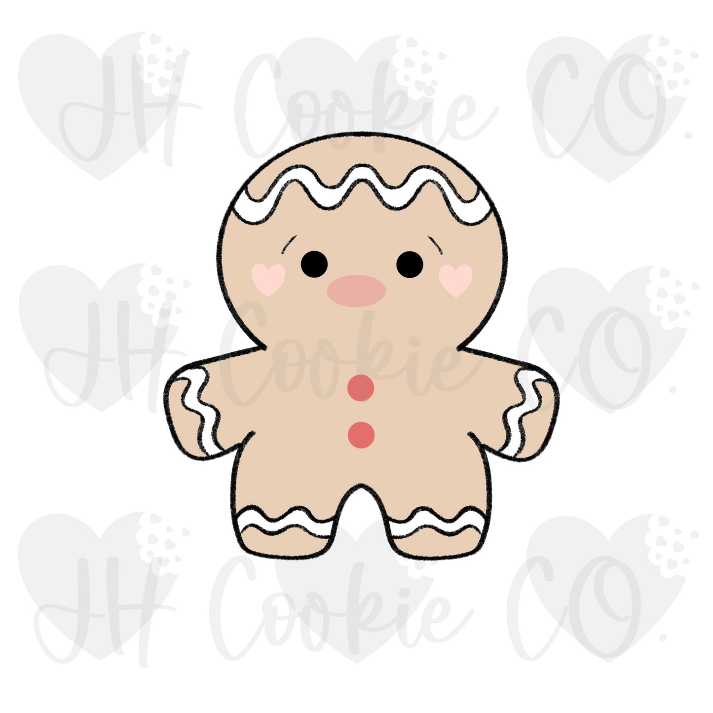 Chubby Classic Christmas Gingerbread - Cookie Cutter