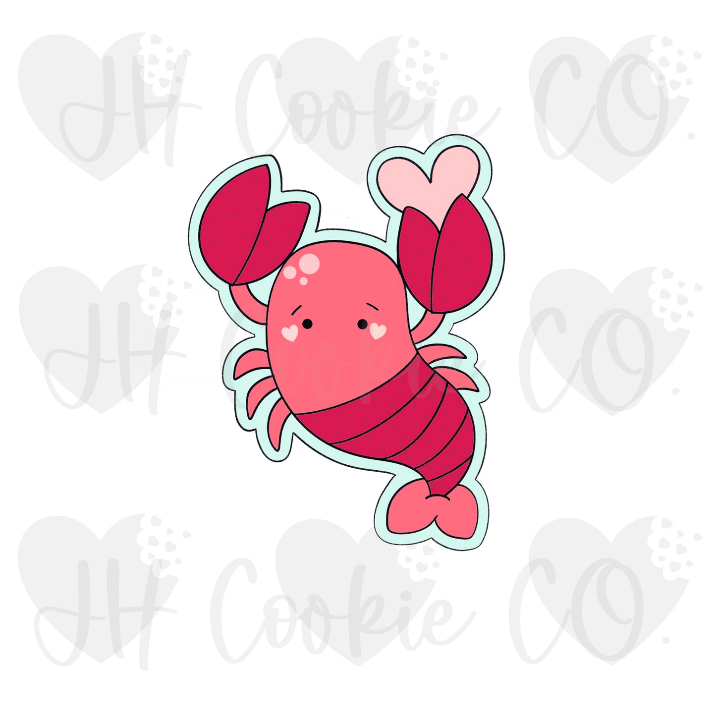 Heart Lobster - Cookie Cutter
