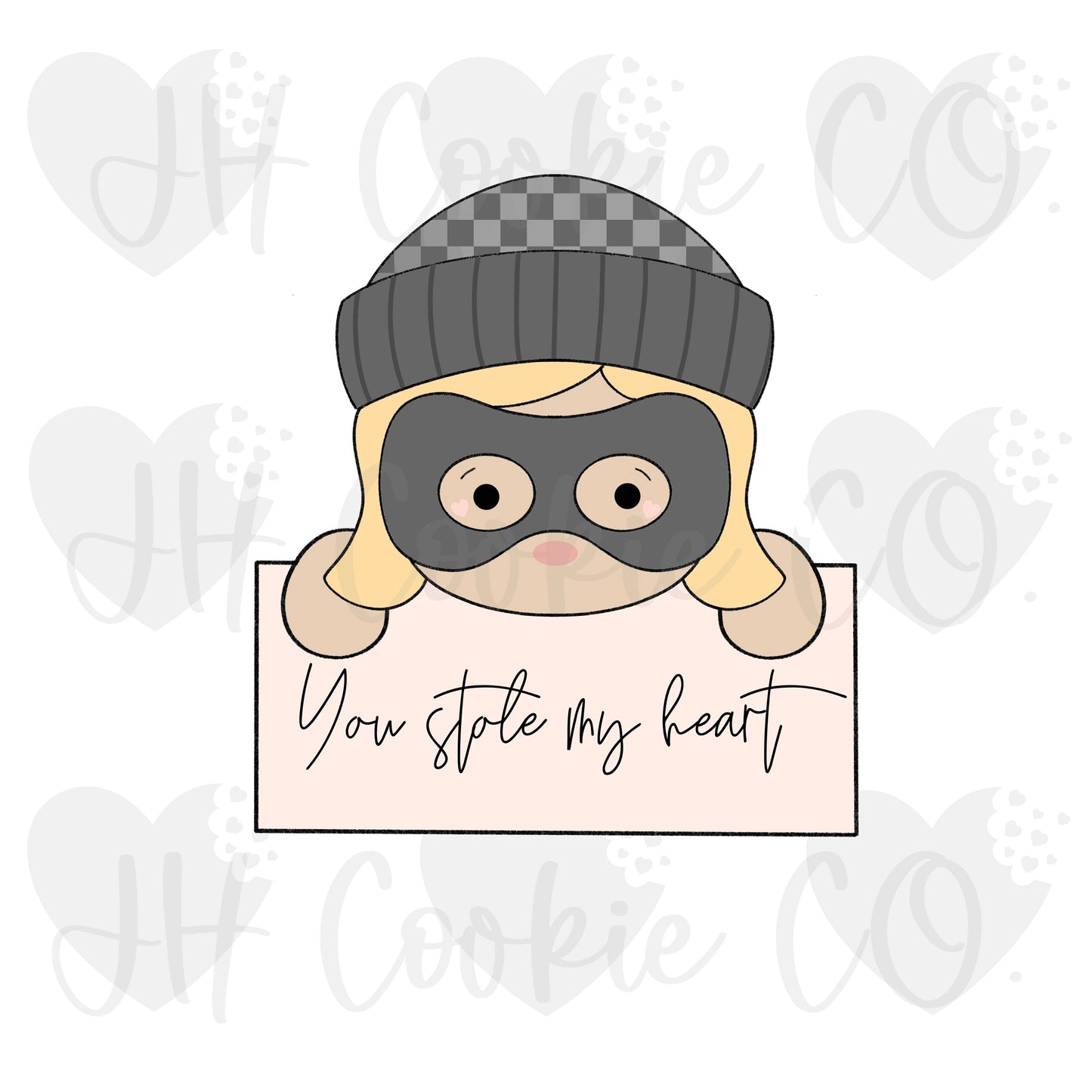 Girl Bandit Plaque - Cookie Cutter