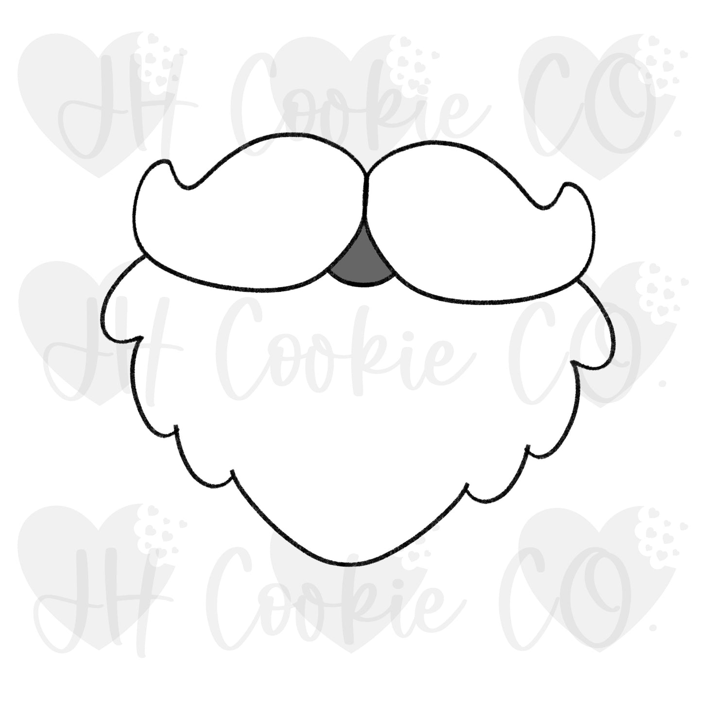 Santa Beard - Cookie Cutter
