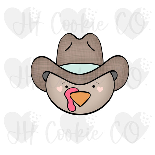 Cowboy Turkey Face - Cookie Cutter
