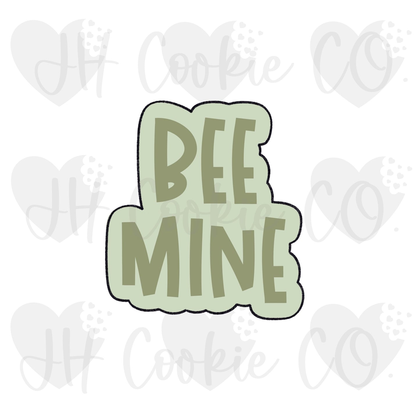 Bee Mine Quote Plaque - Cookie Cutter