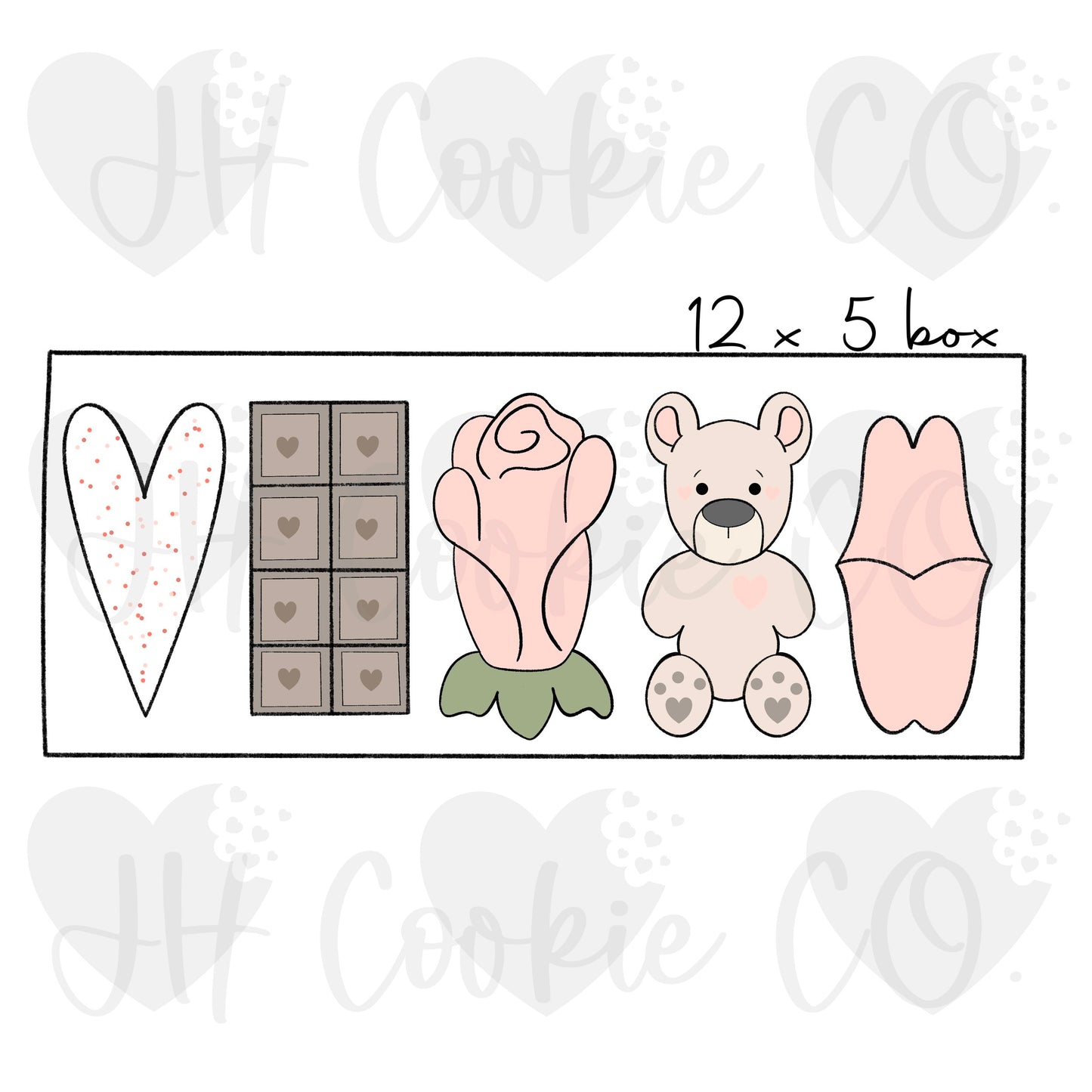 Classic Valentine's Day  Stick Set  -  Cookie Cutter