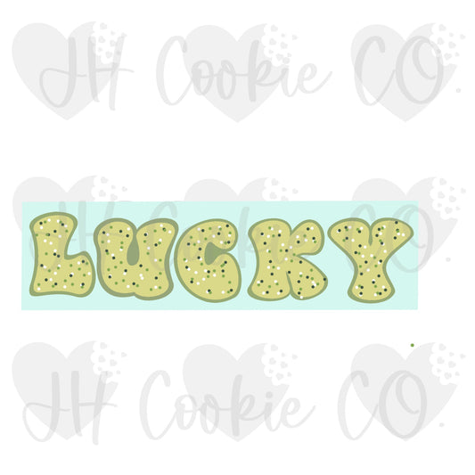 Groovy Letter "LUCKY" Set [2023]- Cookie Cutter