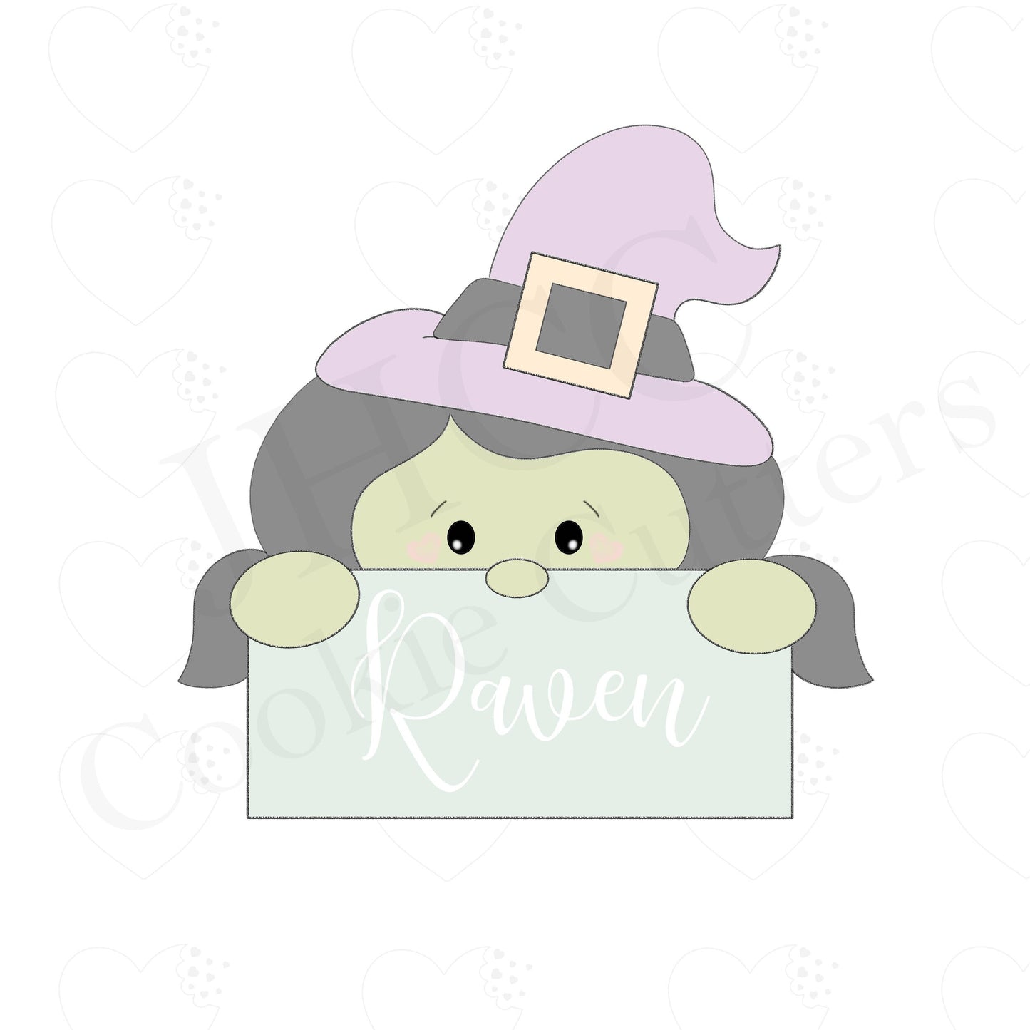 Witch Plaque - Cookie Cutter