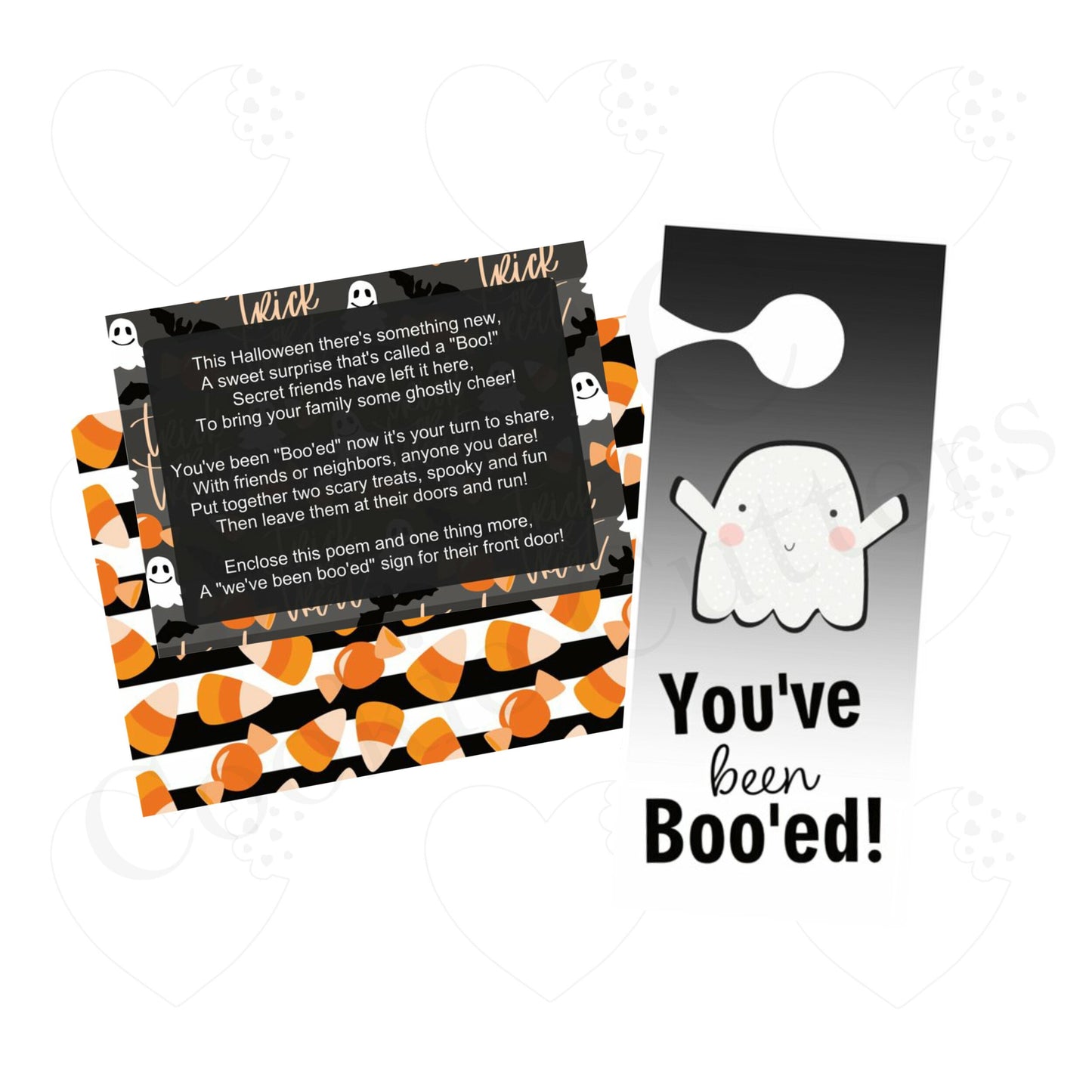 Boo'ed Cards &amp; Door Tags