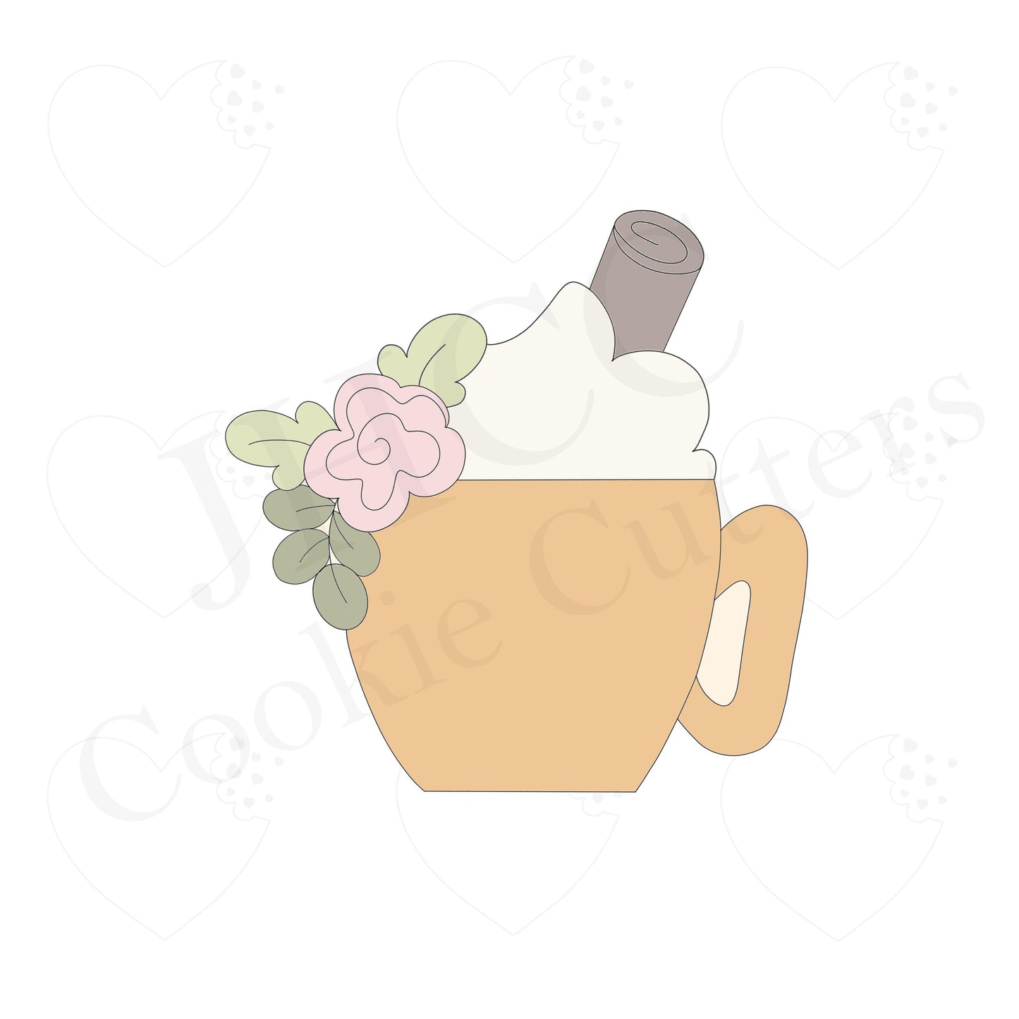 Floral Hello Fall Mug 2019 - Cookie Cutter