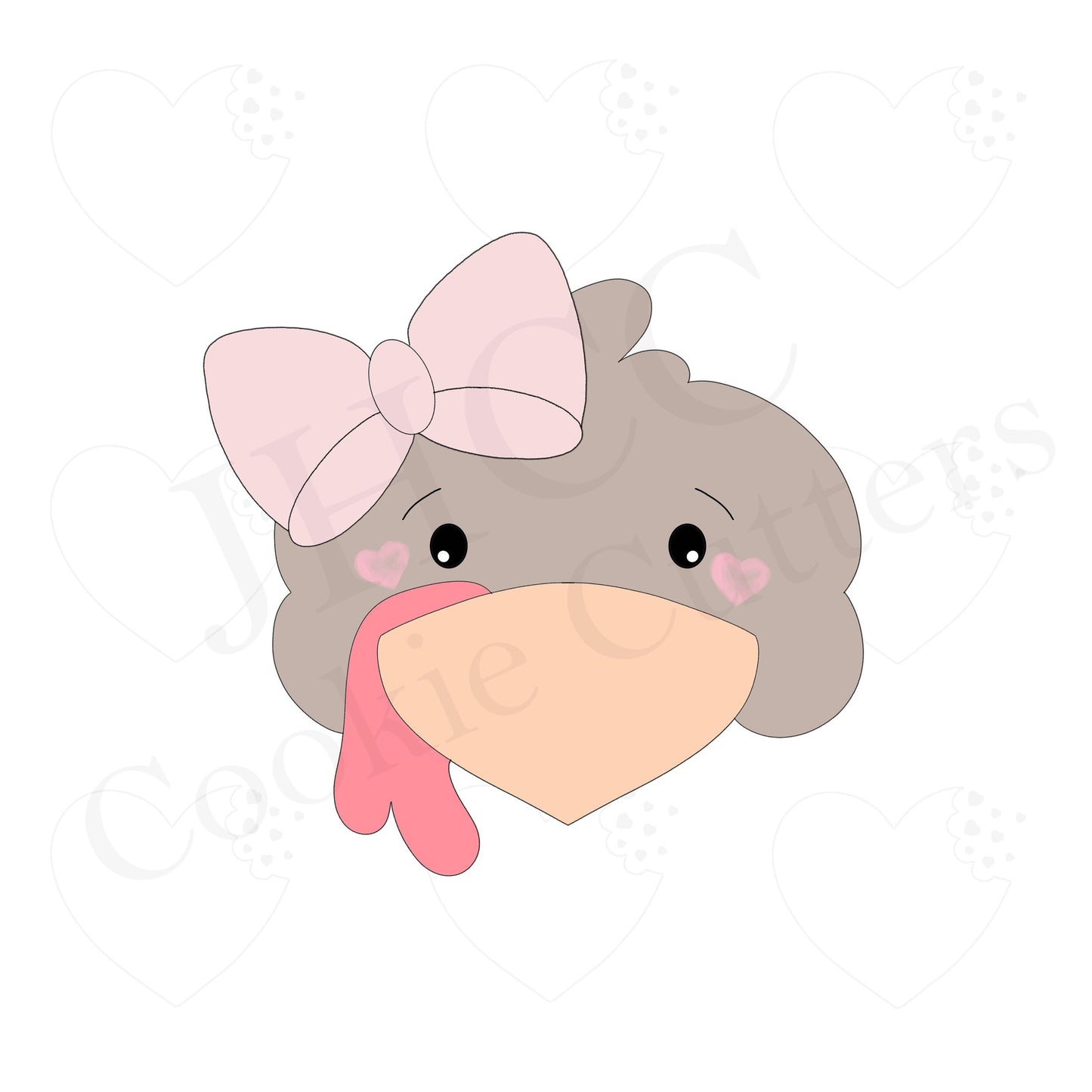 Girl Turkey Beak Plaque - Cookie Cutter