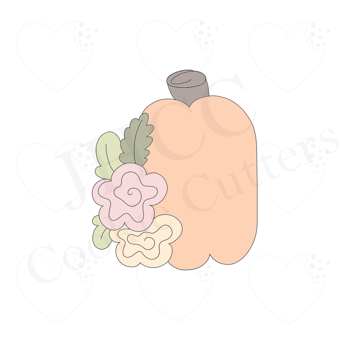 Floral Pumpkin 2018 - Cookie Cutter