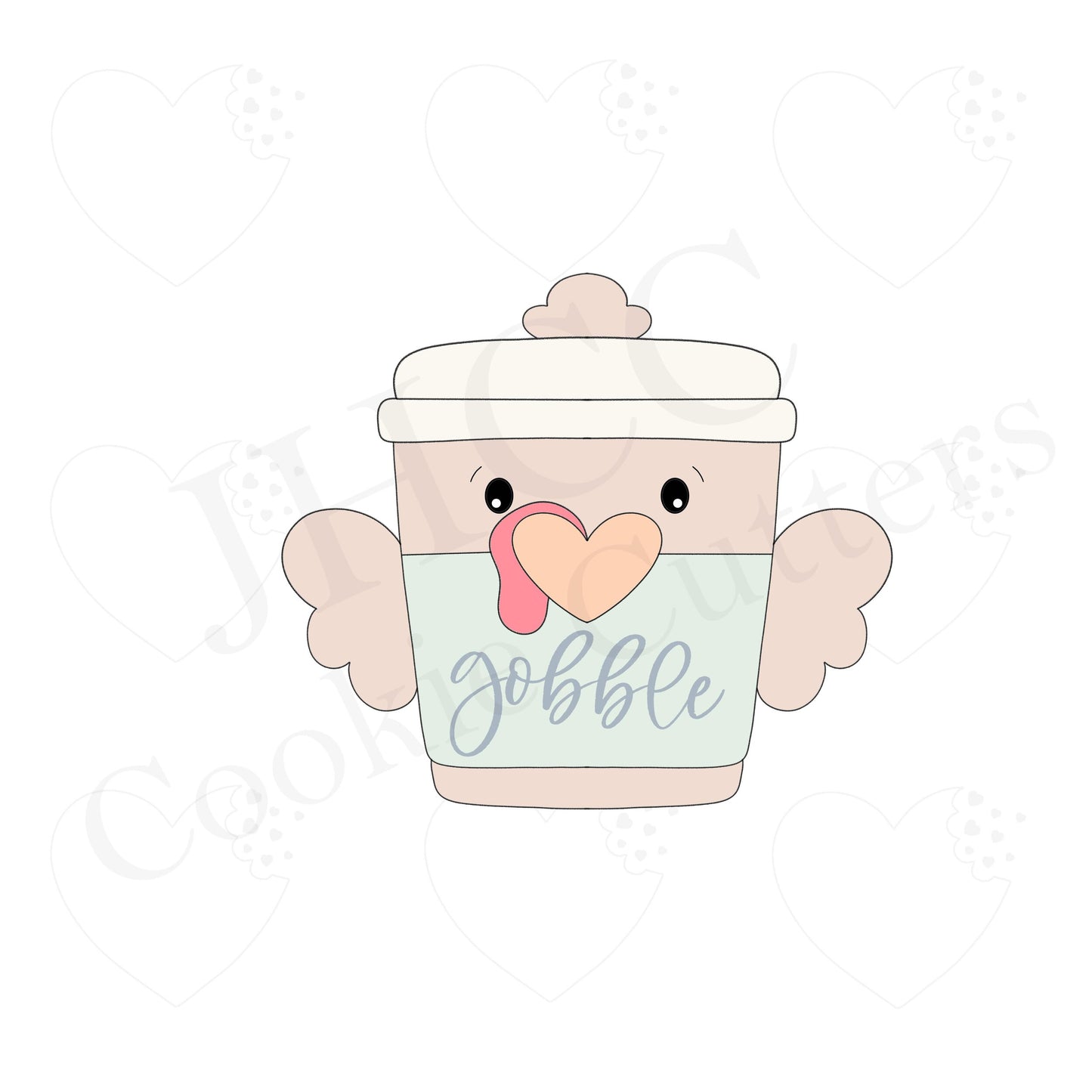 Chubby Turkey Latte - Cookie Cutter