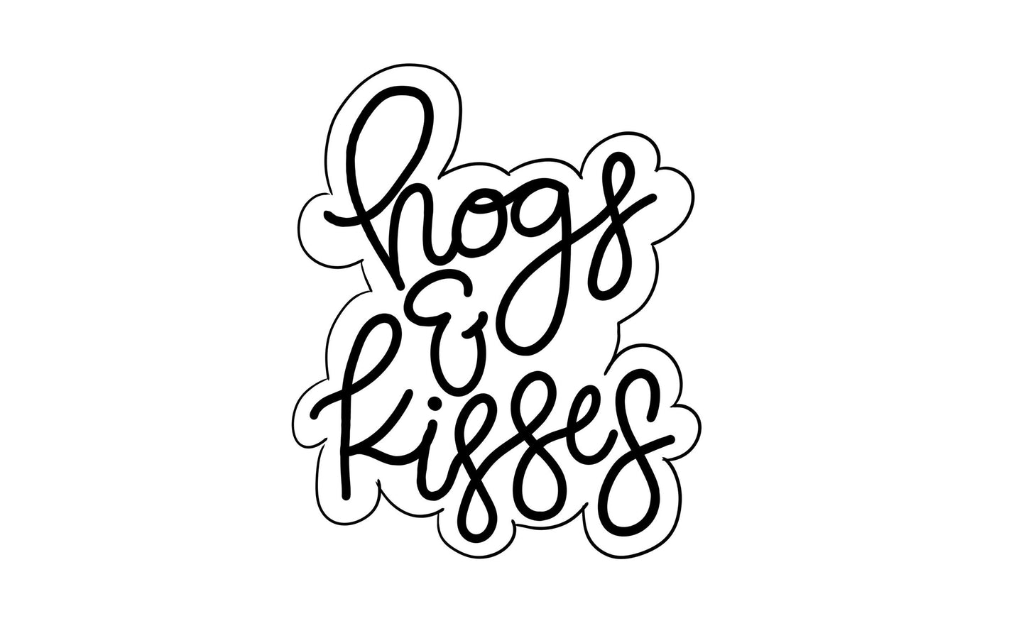 hogs and kisses plaque cookie cutter