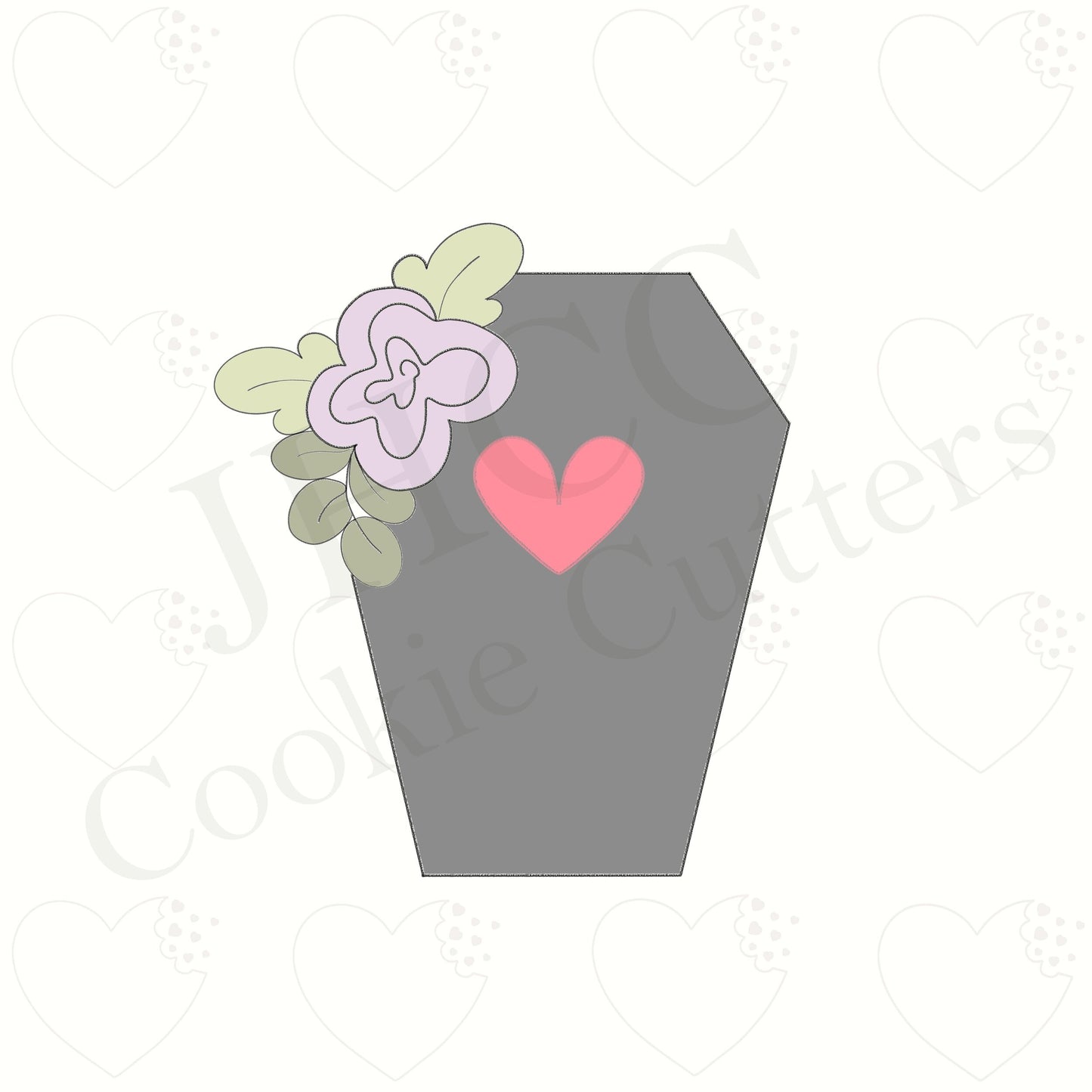 Floral Casket - Cookie Cutter