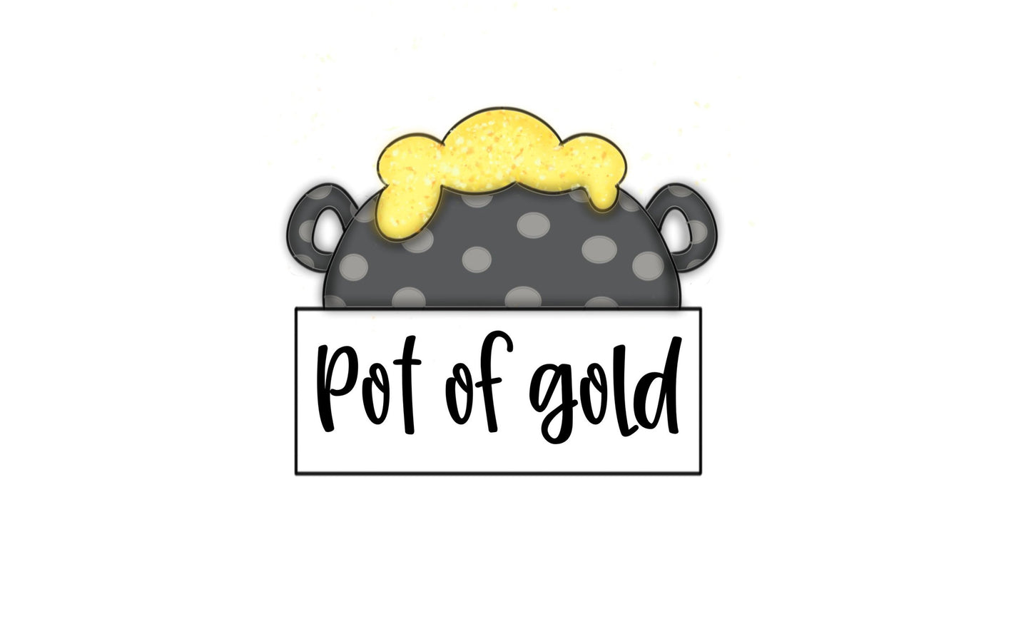 pot of gold plaque cookie cutter