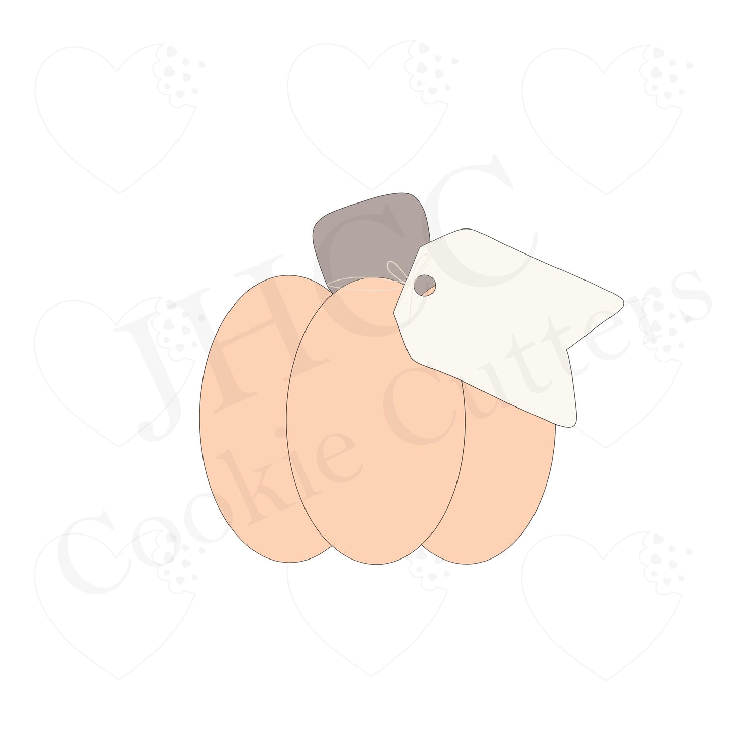 Fall pumpkin W/ Tag - Cookie Cutter